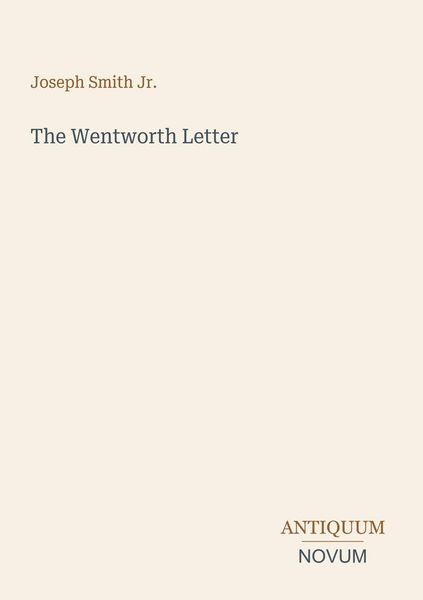 Produktbild: The Wentworth Letter