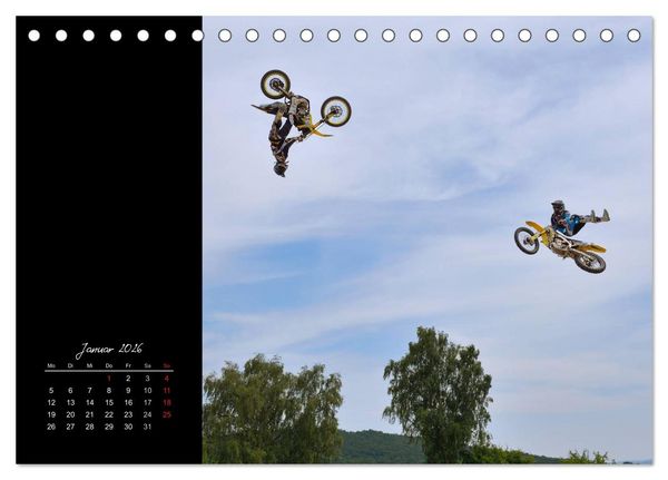 Produktbild: Motocross (Tischkalender 2026 DIN A5 quer), CALVENDO Monatskalender