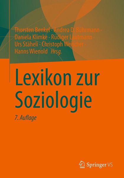 Produktbild: Lexikon zur Soziologie