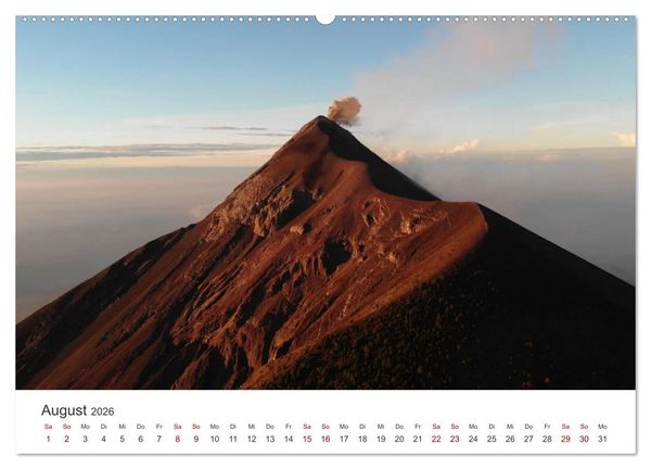 Produktbild: Vulkane - Die atemberaubendsten Motive der Feuerspucker. (hochwertiger Premium Wandkalender 2026 DIN A2 quer), Kunstdruck in Hochglanz