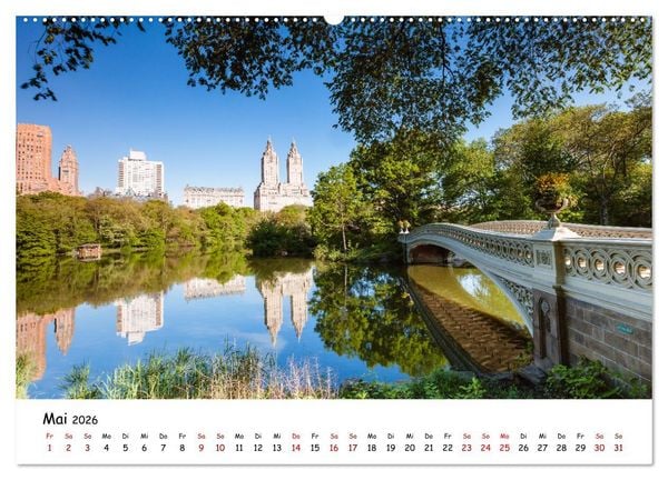 Produktbild: New York City - Atemberaubende Ansichten (Wandkalender 2026 DIN A2 quer), CALVENDO Monatskalender