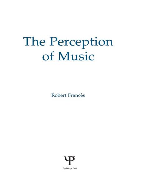 Produktbild: The Perception of Music