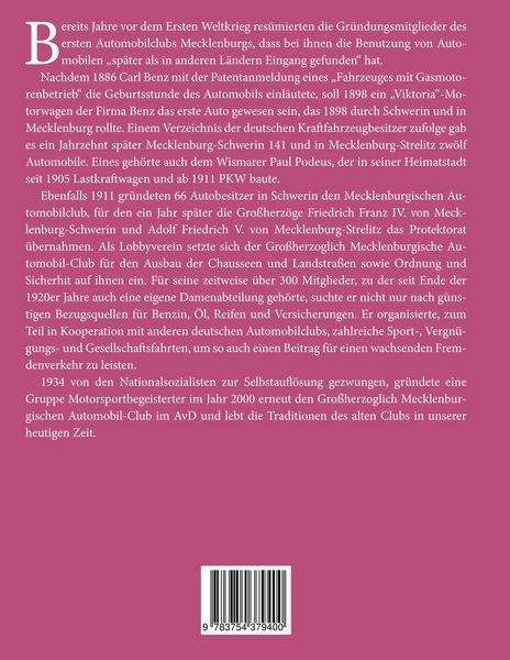 Produktbild: Automobil durch Mecklenburg