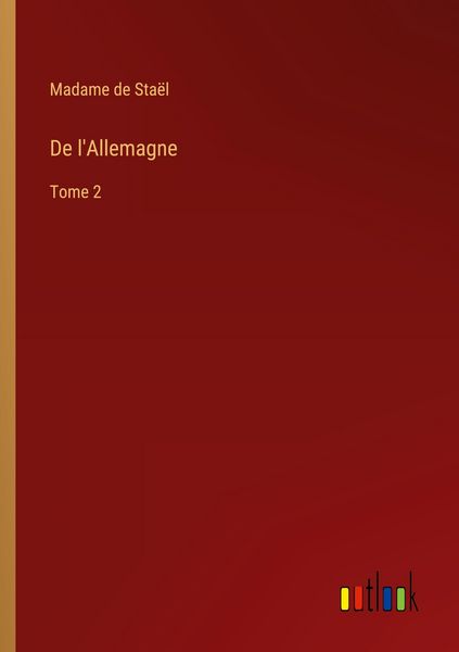 Produktbild: De l'Allemagne