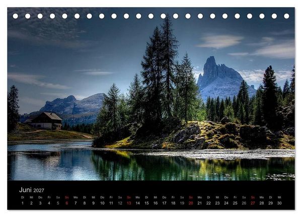 Produktbild: Mystische Dolomiten (Tischkalender 2027 DIN A5 quer), CALVENDO Monatskalender