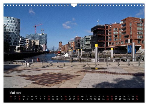 Produktbild: Hafencity Hamburg &ndash; die Perspektive (Wandkalender 2026 DIN A3 quer), CALVENDO Monatskalender