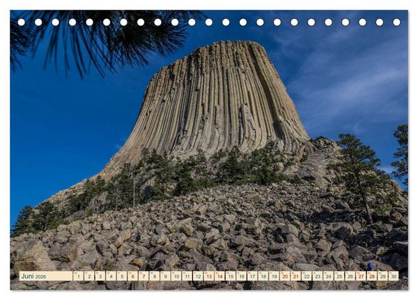 Produktbild: Wyoming, South Dakota Colorado (Tischkalender 2026 DIN A5 quer), CALVENDO Monatskalender