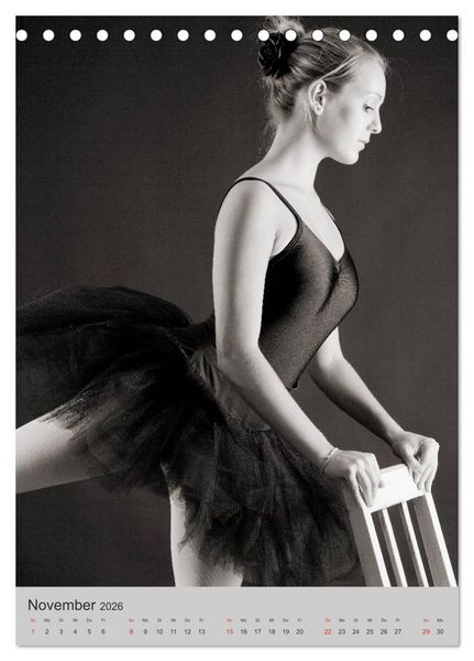 Produktbild: Ballerina (Tischkalender 2026 DIN A5 hoch), CALVENDO Monatskalender
