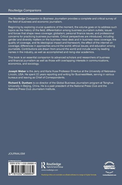 Produktbild: The Routledge Companion to Business Journalism