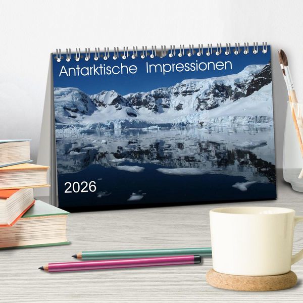 Produktbild: Antarktische Impressionen (Tischkalender 2026 DIN A5 quer), CALVENDO Monatskalender