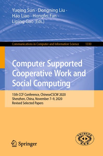 Produktbild: Computer Supported Cooperative Work and Social Computing