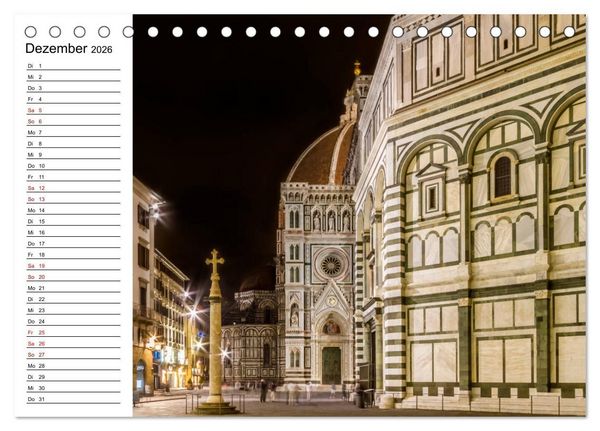 Produktbild: Impressionen aus FLORENZ (Tischkalender 2026 DIN A5 quer), CALVENDO Monatskalender