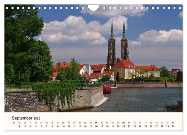 Produktbild: Die Dominsel - Historisches Zentrum der Stadt Breslau (Wandkalender 2026 DIN A4 quer), CALVENDO Monatskalender