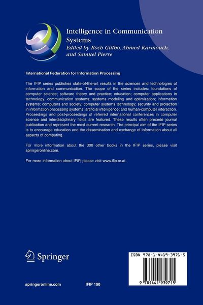 Produktbild: Intelligence in Communication Systems