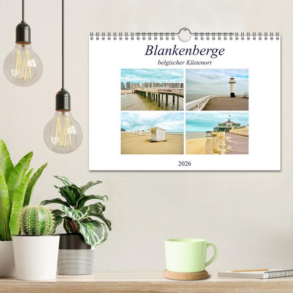 Produktbild: Blankenberge - belgischer K&uuml;stenort (Wandkalender 2026 DIN A4 quer), CALVENDO Monatskalender