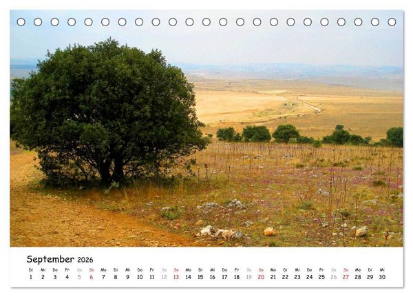 Produktbild: Jakobsweg - Camino Frances (Tischkalender 2026 DIN A5 quer), CALVENDO Monatskalender
