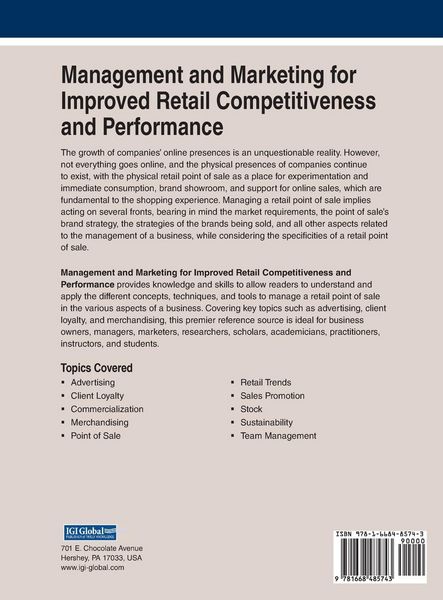 Produktbild: Management and Marketing for Improved Retail Competitiveness and Performance