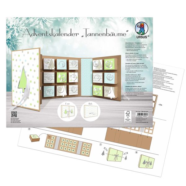 Produktbild: URSUS Adventskalender Buch "Tannenb&auml;ume"