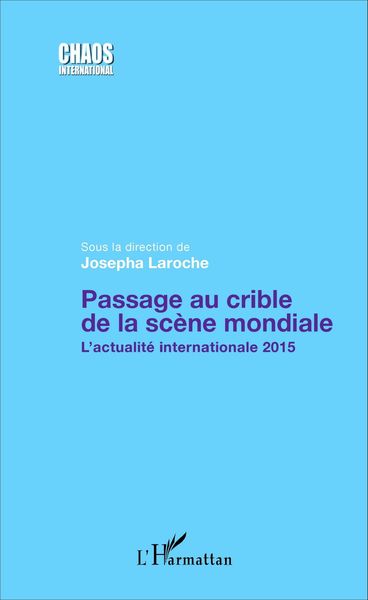 Produktbild: Passage au crible de la sc&egrave;ne mondiale
