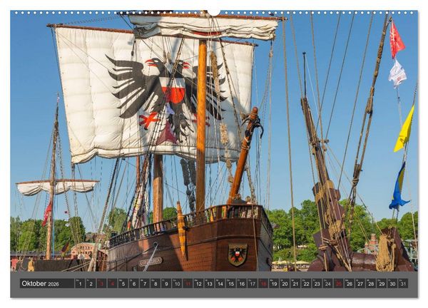 Produktbild: Die Hansestadt L&uuml;beck (Wandkalender 2026 DIN A2 quer), CALVENDO Monatskalender