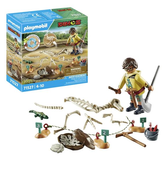 Produktbild: PLAYMOBIL 71527 Ausgrabungsst&auml;tte mit Dino-Skelett
