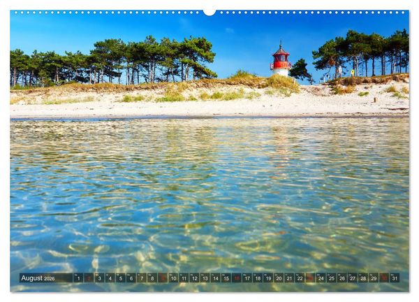 Produktbild: Sch&ouml;ne Ostsee - Impressionen &uuml;bers Jahr (Wandkalender 2026 DIN A2 quer), CALVENDO Monatskalender