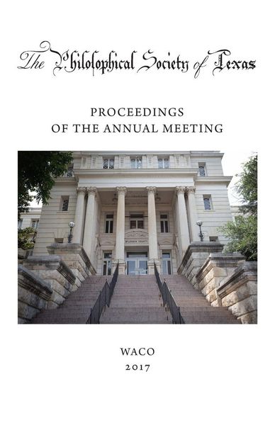 Produktbild: Philosophical Society of Texas, Proceedings of the Annual Meeting