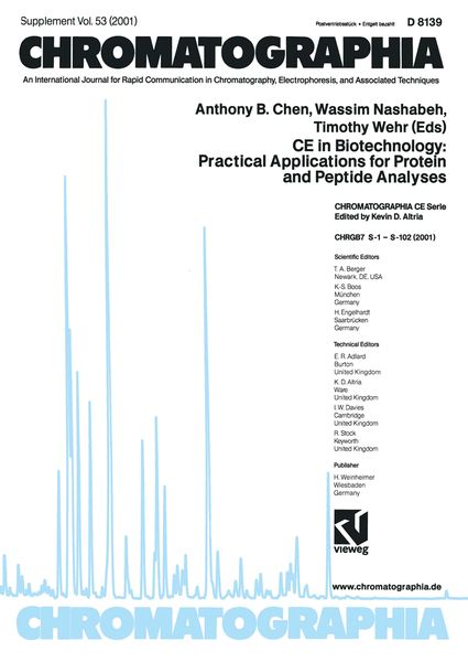 Produktbild: CE in Biotechnology: Practical Applications for Protein and Peptide Analyses