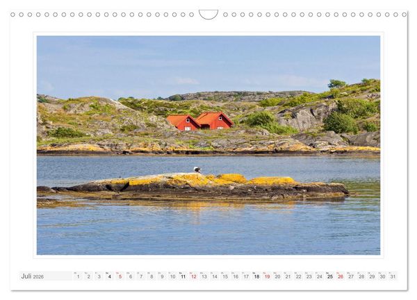 Produktbild: Bohusl&auml;n. K&auml;ring&ouml;n - Gullholmen - H&aring;ll&ouml; (Wandkalender 2026 DIN A3 quer), CALVENDO Monatskalender