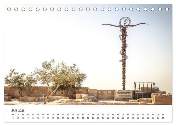 Produktbild: Reiseland Jordanien (Tischkalender 2026 DIN A5 quer), CALVENDO Monatskalender