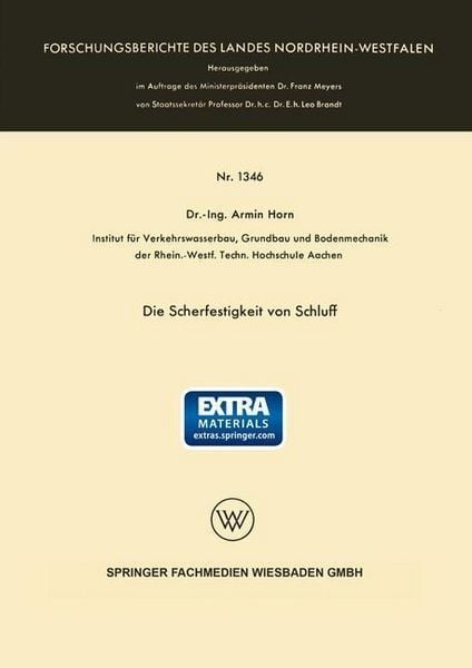 Produktbild: Die Scherfestigkeit von Schluff