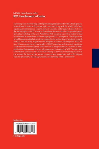 Produktbild: REST: From Research to Practice