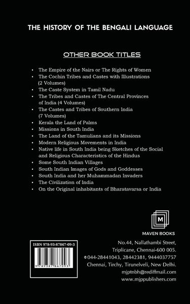 Produktbild: The History of the Bengali Language