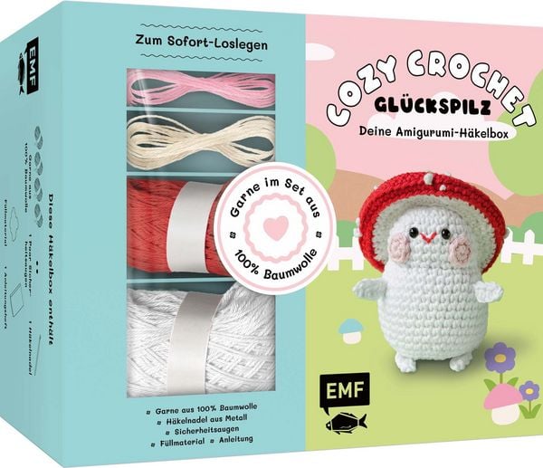 Produktbild: Cozy Crochet &ndash; Deine Amigurumi-H&auml;kelbox: Gl&uuml;ckspilz