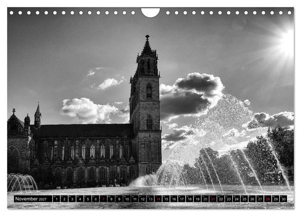 Produktbild: Magdeburg in Schwarz - Wei&szlig; (Wandkalender 2027 DIN A4 quer), CALVENDO Monatskalender