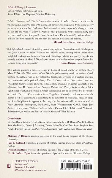 Produktbild: Politics, Literature, and Film in Conversation