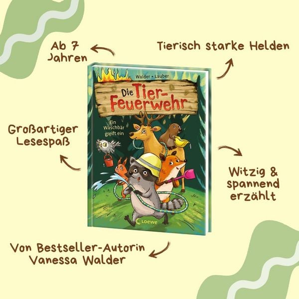 Produktbild: Die Tier-Feuerwehr (Band 1) - Ein Waschb&auml;r greift ein