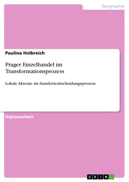 Produktbild: Prager Einzelhandel im Transformationsprozess