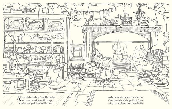 Produktbild: Brambly Hedge: Festive Coloring Book
