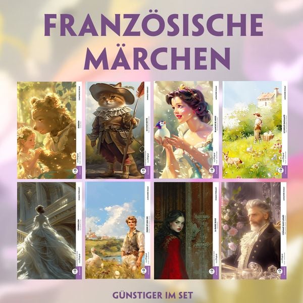 Produktbild: 8 Franz&ouml;sische M&auml;rchen (8 B&uuml;cher + Audio-Online) - Frank-Lesemethode - Kommentierte zweisprachige Ausgabe Franz&ouml;sisch-Deutsch