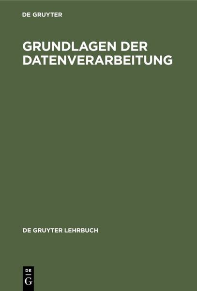 Produktbild: Grundlagen der Datenverarbeitung
