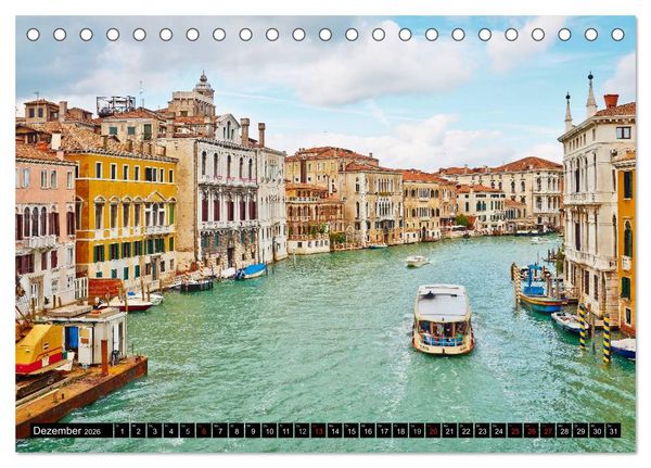 Produktbild: Besuch in Venedig (Tischkalender 2026 DIN A5 quer), CALVENDO Monatskalender