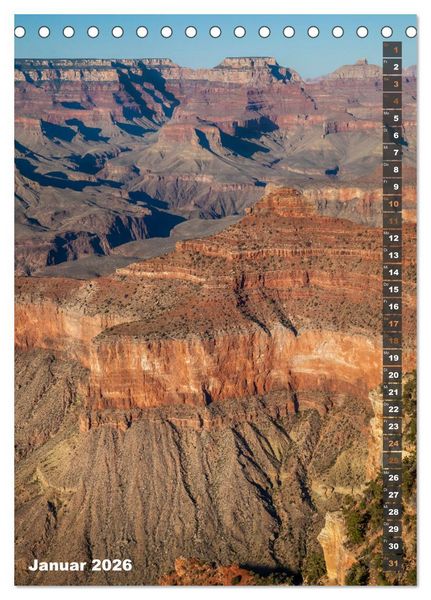 Produktbild: GRAND CANYON Imposante Aussichten (Tischkalender 2026 DIN A5 hoch), CALVENDO Monatskalender