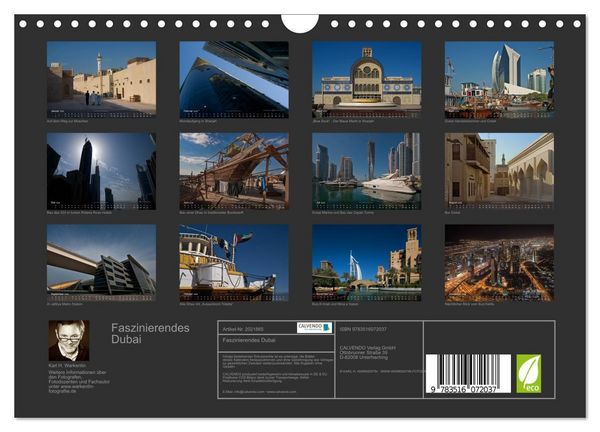 Produktbild: Faszinierendes Dubai (Wandkalender 2026 DIN A4 quer), CALVENDO Monatskalender