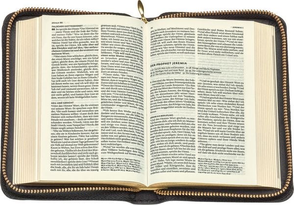 Produktbild: Lutherbibel - Senfkorn Lederausgabe mit Goldschnitt und Rei&szlig;verschluss