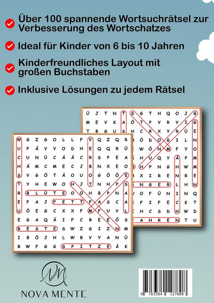 Produktbild: Wortsuchr&auml;tsel f&uuml;r Kinder ab 6 Jahren