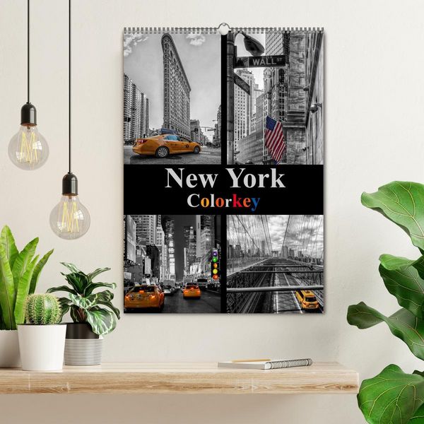 Produktbild: New York Colorkey (Wandkalender 2026 DIN A2 hoch), CALVENDO Monatskalender