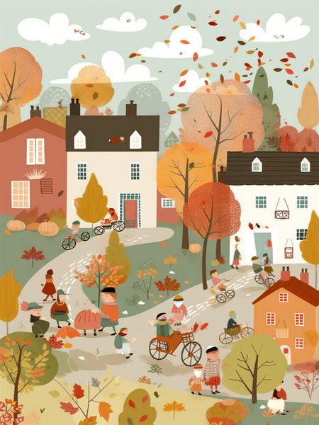 Produktbild: CALVENDO Puzzle Bunter Oktober | 1000 Teile Lege-Gr&ouml;&szlig;e 64x48cm Foto-Puzzle f&uuml;r gl&uuml;ckliche Stunden