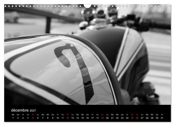 Produktbild: Une moto de caract&egrave;re (Calendrier mural 2027 DIN A3 vertical), CALVENDO calendrier mensuel