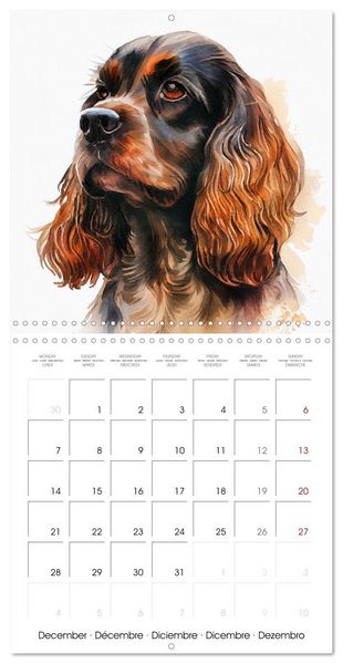 Produktbild: Artistic Dog Breeds (Wall Calendar 2026 12 &times; 12 Inch) CALVENDO 12 Month Wall Calendar